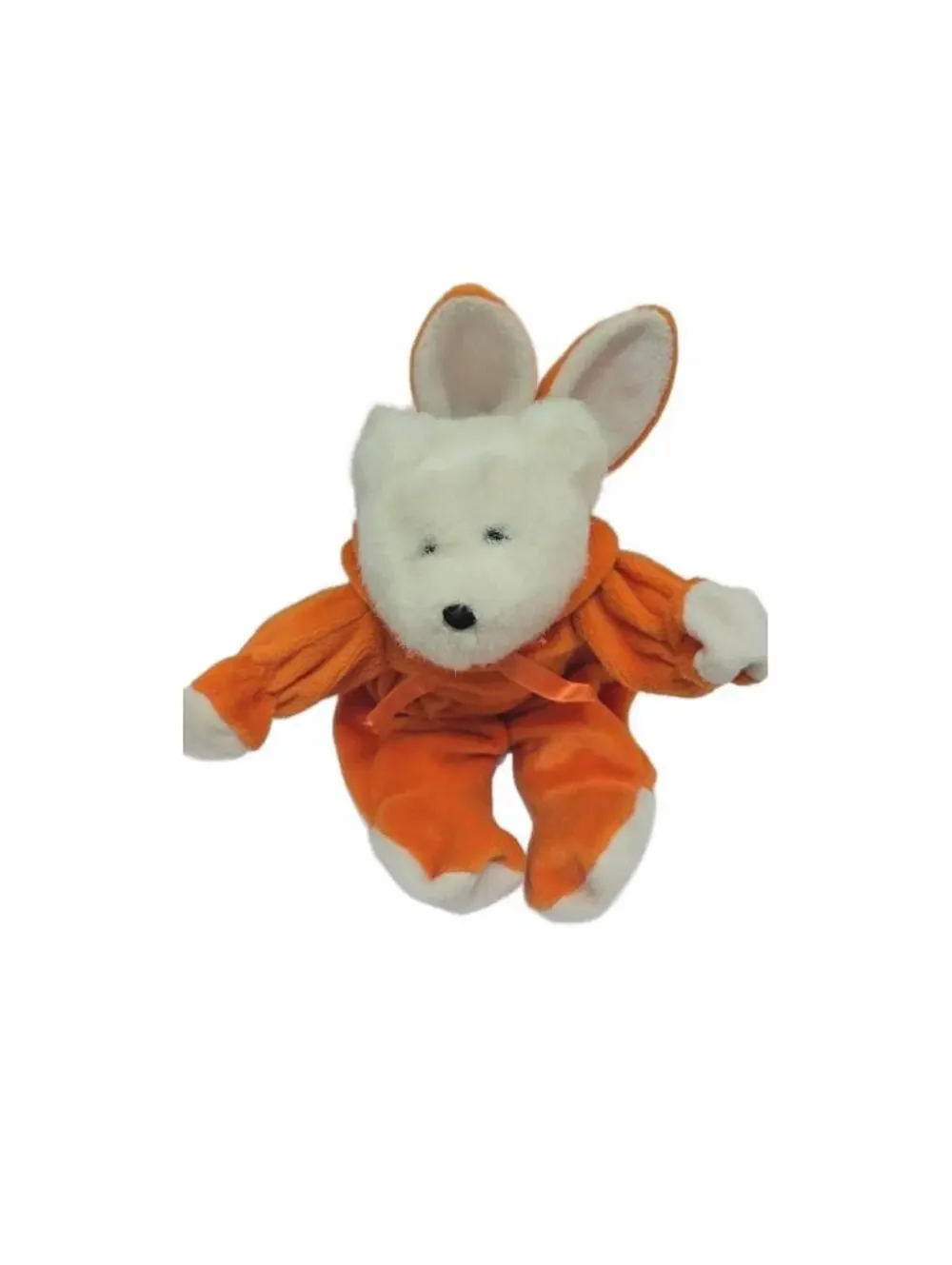 G.A.C. Plush Bunny Costume Bear - Orange and White Soft Toy